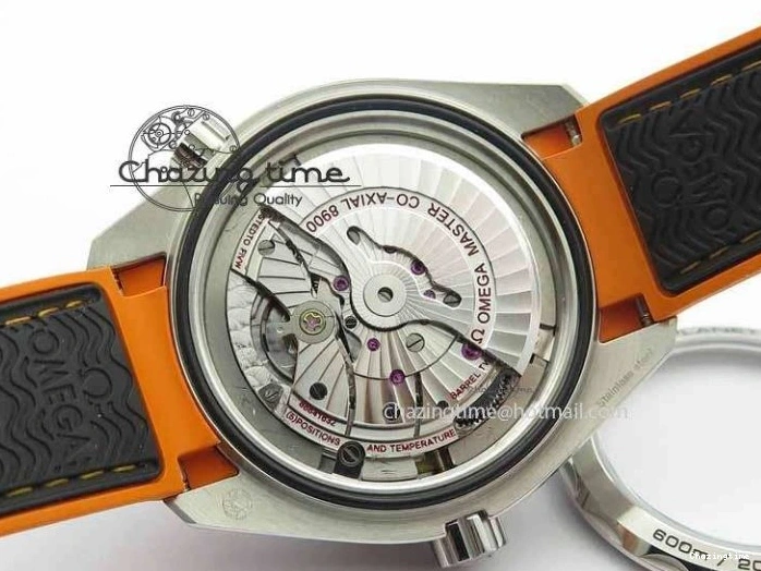 0521 Resilient Planet Ocean 2016 43.5mm SS OM 1:1 Best Edition Black Dial On Black Nylon Strap A 8167